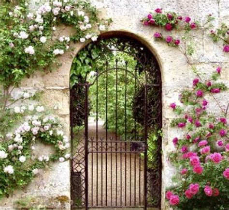 Free Download Rose Garden Gate Gate Garden Flowers Roses Hd