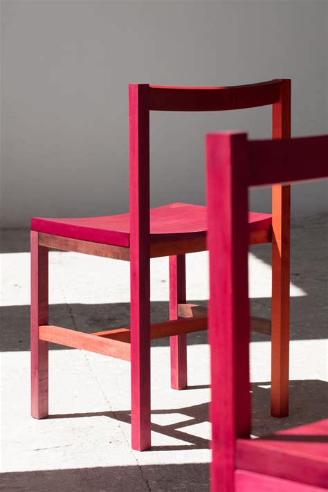 Mois S Hern Ndez Colours Hot Pink Grana Chairs Using Crushed Up Insects