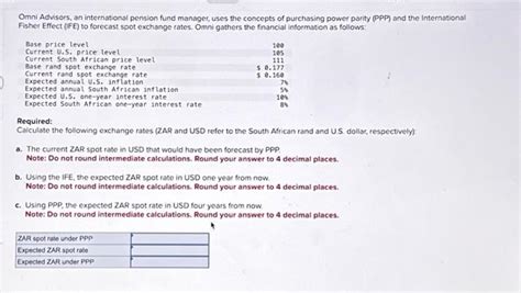 Solved Omni Advisors An International Pension Fund Manager Chegg