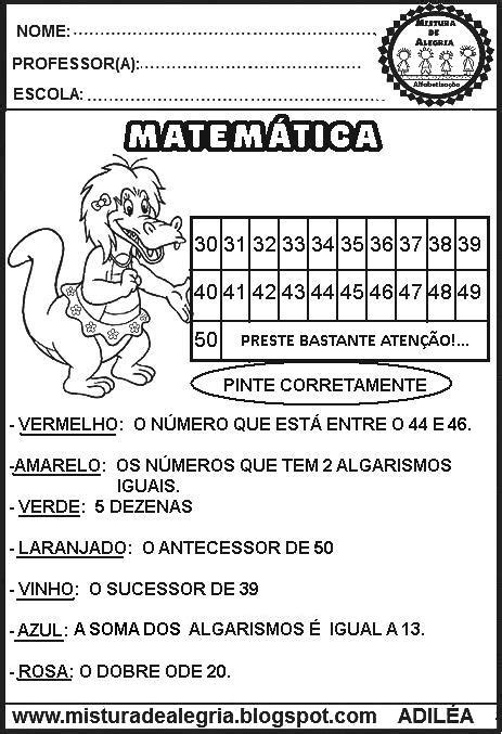 Atividades De Matematica Sobre Folclore Para 3 Ano - ATIVIDADES DE MATEMÁTICA 3 ANO PARA IMPRIMIR - FOLCLORE - Mistura de ...