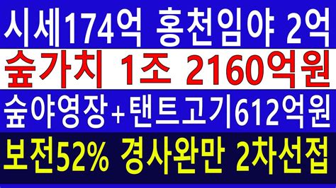 송이산 강원도홍천임야 보전관리52 경사완만 수~만평 2차선접 숲가치1조2160억원 탄소권1339만원 숲야영장캠핑교회탠트고기집6