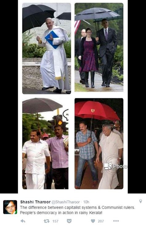 Shashi Tharoor Takes A Dig At ‘communist Kerala Leaders In Tweet With Pics Of Barack Obama Vs