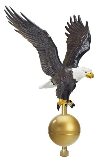 Eagle, Cast Aluminum, 27" wingspan Natural – Birmingham Flag Store