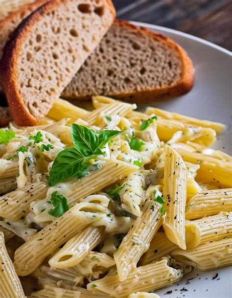 Easy To Make Creamy Garlic Penne Pasta Recipe Julie Ann Art