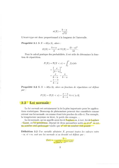 Cours 5 Probabilités Studocu