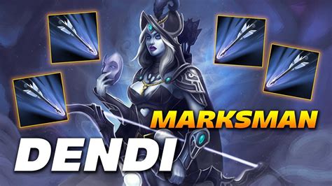 Dendi Marksman Drow Ranger Dota Pro Gameplay Youtube