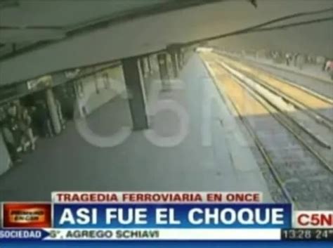 Tragedia En Once El Video Del Choque Del Tren Difundido Por La TV