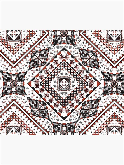 Plaid Poterie Kabyle Motifs Berbère par Eldjama Redbubble