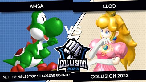 Collision 2023 VGBC RB AMSa Yoshi VS LloD Peach Melee Singles