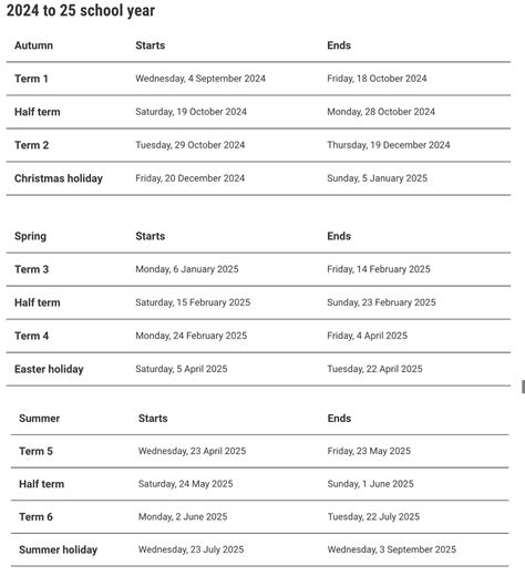 Reepham C. E. Primary School - Term Dates