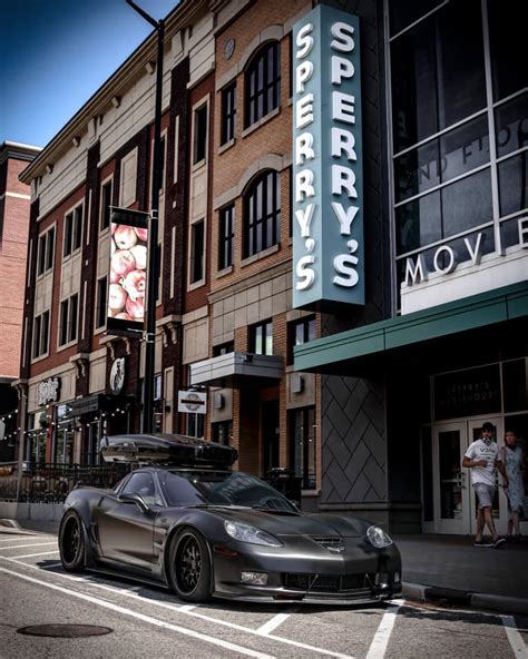 C6 Corvette With Loma Gt2 Widebody Kit And Thule Roof Box Puts Down 715