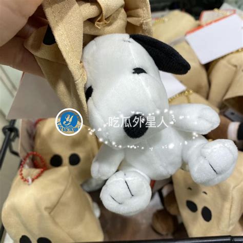 9月商品 現貨 日本代購 史努比snoopy 查理 糊塗塔克 Olaf歐拉夫 麻布袋蓋頭 珠鏈吊飾 掛件 牛皮紙袋系列 蝦皮購物