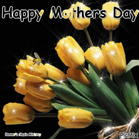 Yellow Tulip Happy Mother S Day Pictures Photos And Images For