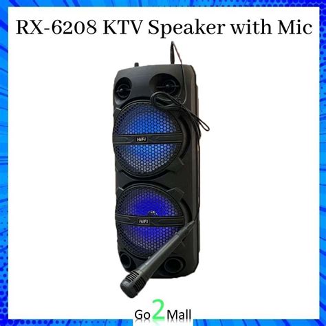 Ready Stock Ktv Karaoke Speaker Rx Wireless Bluetooth