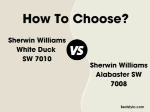 Sherwin Williams White Duck Vs Alabaster Whats The Difference