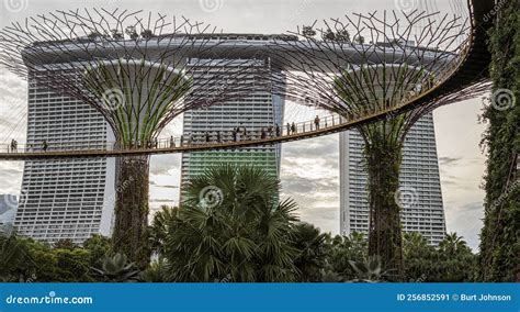 Singapore July 24 2022 Marina Sands Hotel Visible Behind The