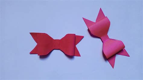 How To Make Paper Bow Easy Paper Bow Origami Bow Tie Tutorial