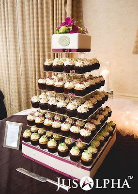 7 Tier Clear Acrylic Round Square Wedding Cupcake Stand Cake Stand