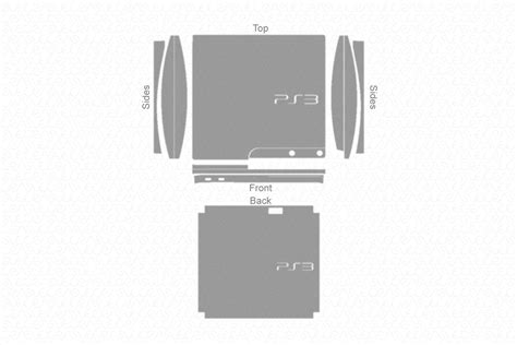 Sony PS3 Slim Gaming Console (2012) Vector Cut File Template – VecRas