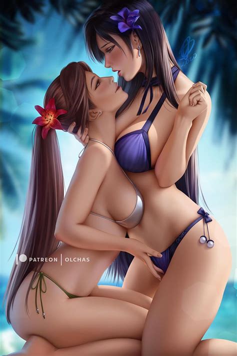 Jessie And Tifa Bikini Fun Olchas Final Fantasy 7 Hentai Arena