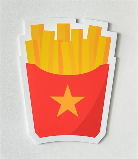 Free Photo French Fries Junk Food Icon