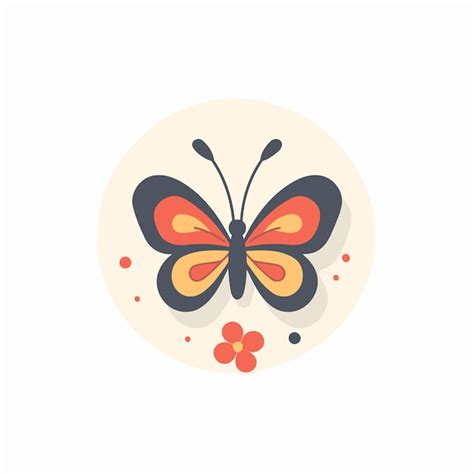 Icono De Mariposa En Estilo Plano Ilustraci N Vectorial De Insectos En