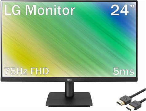 Amazon.com: LG 24" FHD (1920 x 1080) IPS Monitor, 75Hz, 5ms, AMD ...