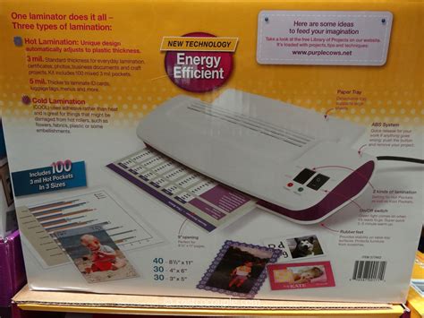 Purple Cows Hot and Cold Laminator