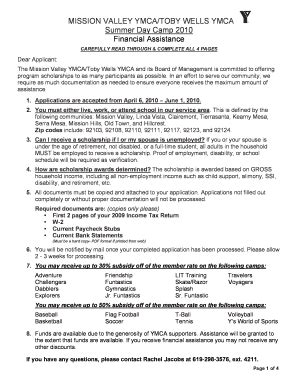 Fillable Online Missionvalley Ymca Mission Valley Ymca Toby Wells Ymca