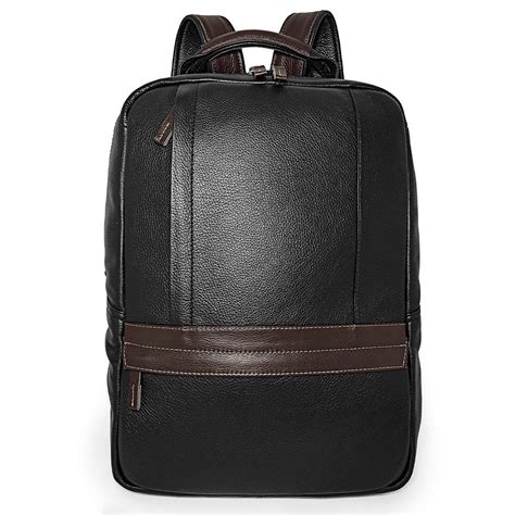 Mochila Executiva Masculina De Couro Legítimo Para Notebook Mochila