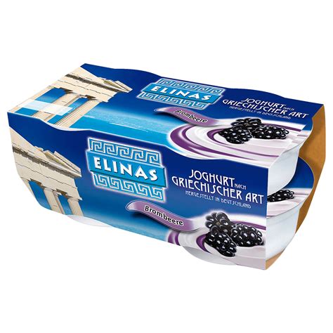 Elinas Joghurt Griechischer Art Brombeere 4x150g Bei REWE Online Bestellen