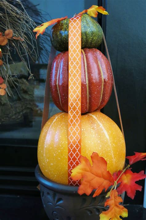 How To Make A Stacked Pumpkin Decoration For Fall Holidappy