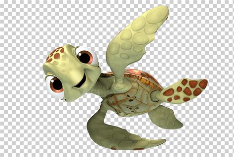 Ilustración de tortuga verde personaje de voz de Marlin Pixar actor