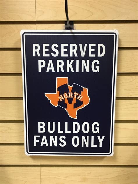 Mckinney North High School Full Logo M Texas Reserved Parking Sign ...