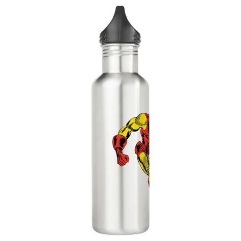 Iron Man Retro Flying Water Bottle | Zazzle