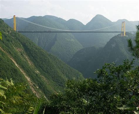 The tallest bridge in the world in China