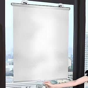 Suction Cup Roller Blinds No Drilling Blackout Curtain Retractable