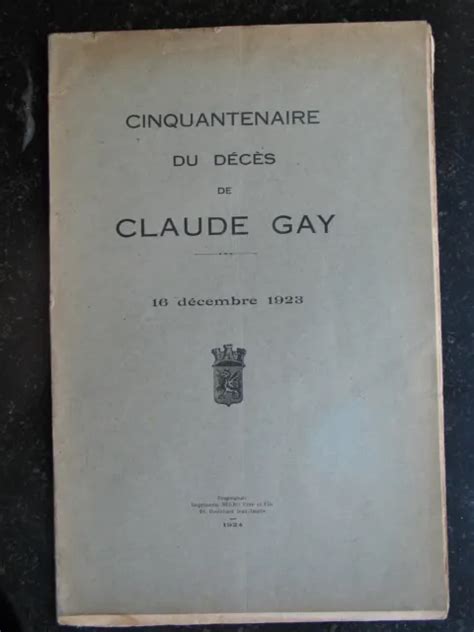 Enaire Du D C S De Claude Gay Livre Ancien Sciences Naturelles Draguignan Eur