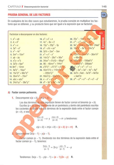 Algebra De Baldor Ejercicios Resueltos PDF 40 OFF