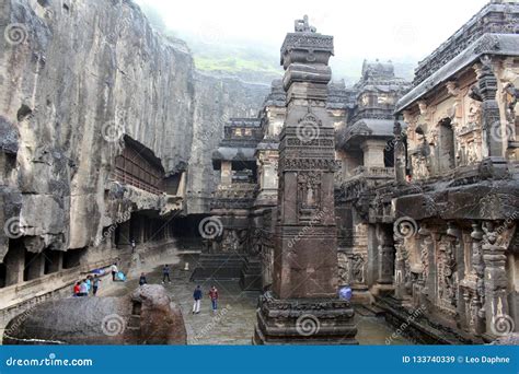 The Unbeliavable Details of Kailasa Temple of Ellora Caves, the Editorial Stock Image - Image of ...