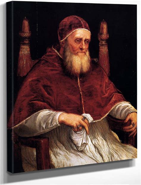 Portrait Of Pope Julius Ii By Titian Reproduction