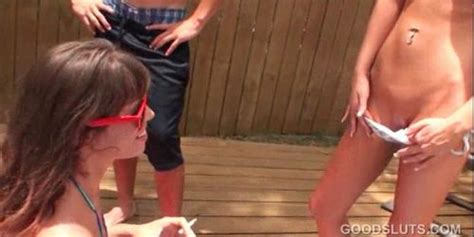 COLLEGE RULES Fucking Hot College Chicks At The Pool Party Ariana Marie Daisy Summers