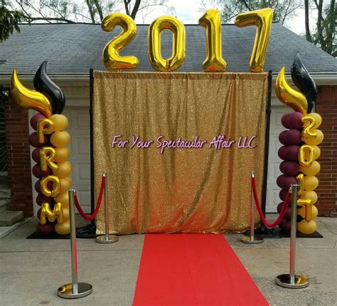 Prom Backdrop Black Silver Personalized Step Repeat Designed Printed