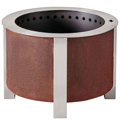 Breeo X Series 19 Smokeless Fire Pit In Corten Steel BR X19P The Home