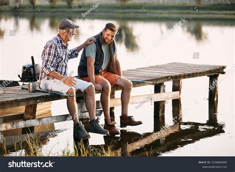 Happy Mature Man His Adult Son Stock Photo Shutterstock