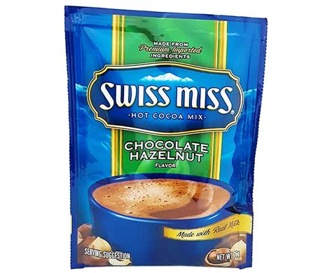 Swiss Miss Hot Cocoa Mix Chocolate Hazelnut Flavor Made With Real Milk 26g