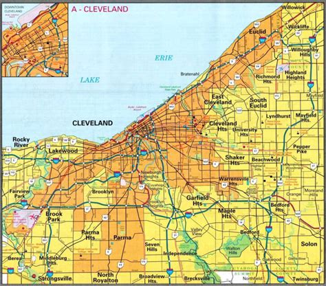 Map Of Cleveland Ohio Neighborhoods | Maps Of Ohio