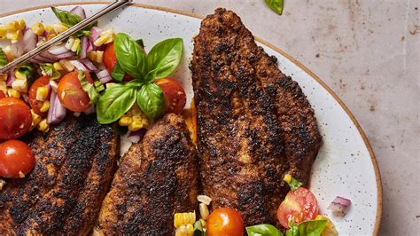 Blackened Catfish And Summery Corn Salsa Recipe