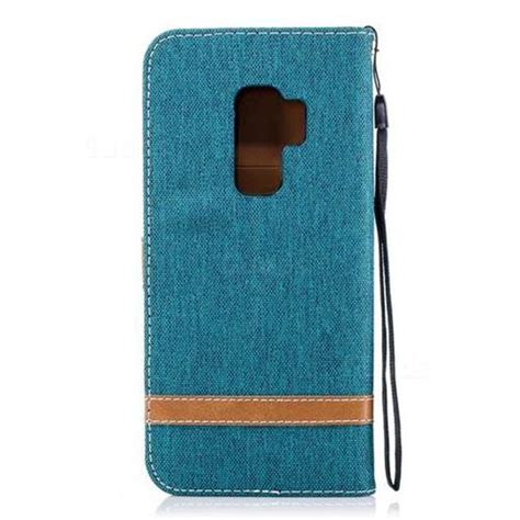 Jeans Cowboy Denim Leather Wallet Case For Samsung Galaxy S9 Plus S9