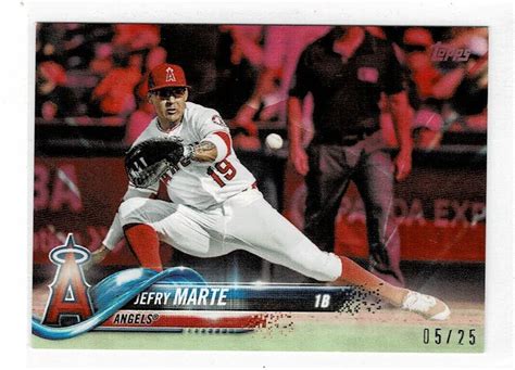 2018 TOPPS MINI ON DEMAND PINK US164 JEFRY MARTE D 05 25 LA ANGELS EBay